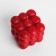 Candle Babble Cube, 6x6 cm, Bordeaux