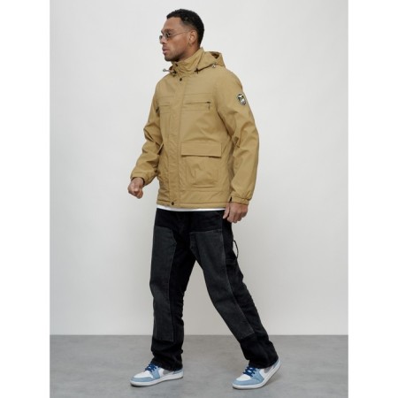 Sports male jacket, size 50, beige color-9