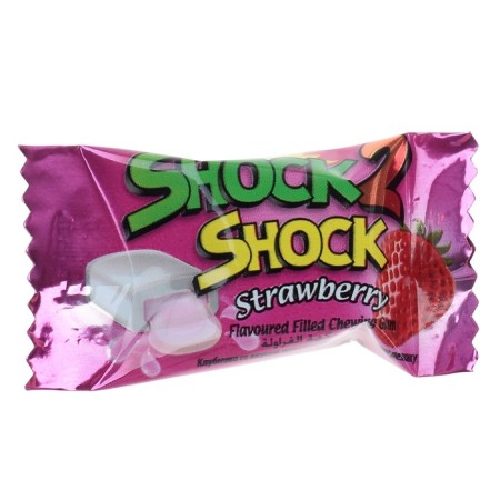 Chewing gum Shock 2 Shock strawberries, with a liquid center, 4g.-2