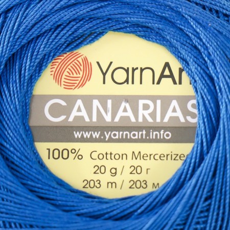 The yarn "Canarias" is 100% Merceris. cotton 203m/20g (4915 cornflower)-3