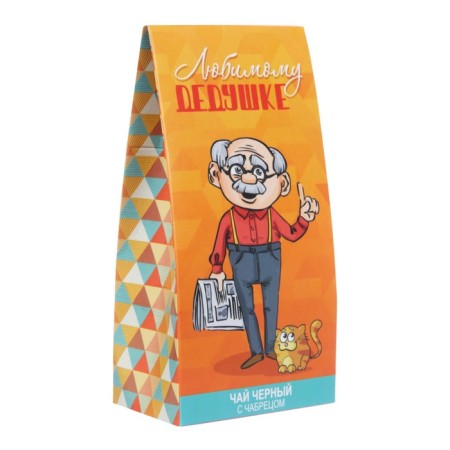 Black tea "beloved grandfather" with thyme, 50 g-1