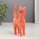 Souvenir ceramics "Orange cat" 10.4x4.3x15.6 cm
