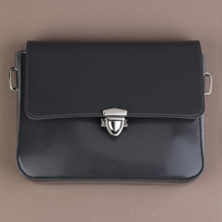 Bag's fastener, 3.3 × 3.5 cm, silver color-4