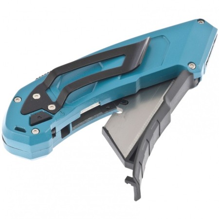 Wallpaper knife GROSS, 130 mm, alum. Corps, otv. Trapez. blade, 18 mm, 4 blades-2