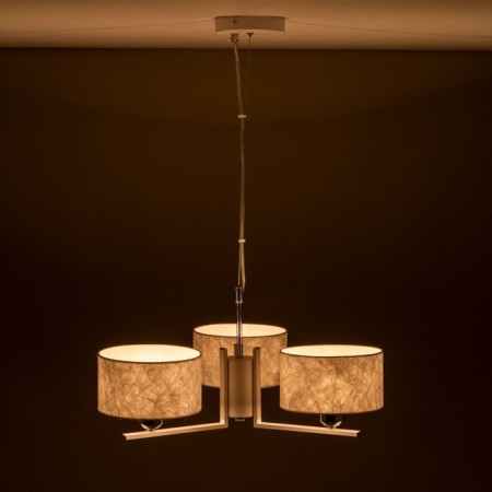 Suspended chandelier Citilux "Tilda" CL469130, 55x55x30 cm, 3x75W, E27, white color-4