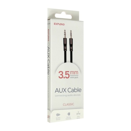 EXPLOYD EX-K-635 Jack 3.5 (M) cable-Jack 3.5 (M), for micro and headphones, 2 m, black-7