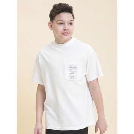 T -shirt for boys, height 140 cm, white color-1
