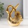 Souvenir Ceramics "Swan. Subordance" gold 6x10.5x14 cm