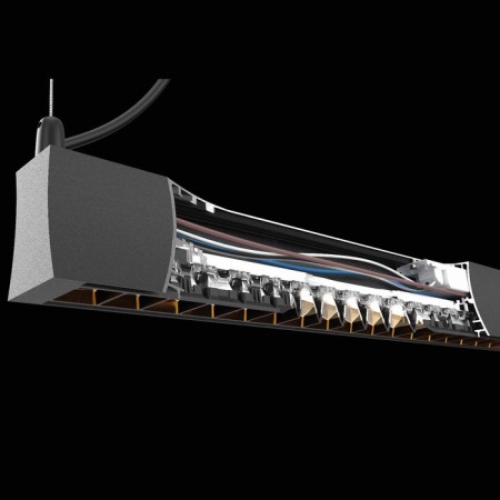 Line Linear Mantra Hanok, LED, 2650LM, 3000K, 1200x47.3x100 mm, black color-1