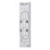Salon mirror "Vega-240" Spherical, panoramic, blue anti