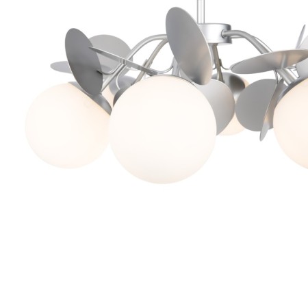 Freya Fr5165PL-06S Satellite, 550x550x380 mm, E27, 6x60W, silver color.-5