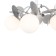 Freya Fr5165PL-06S Satellite, 550x550x380 mm, E27, 6x60W, silver color.