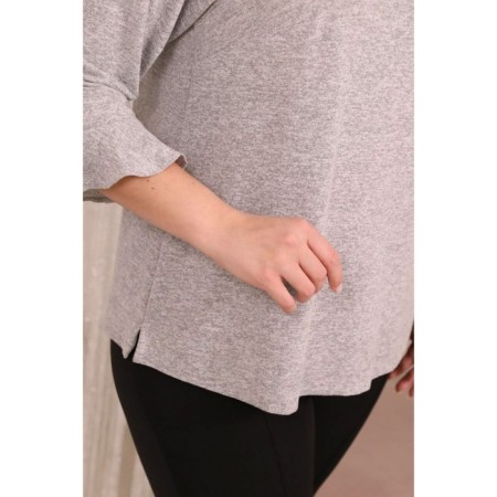 Female jumper, size 52, gray color-4