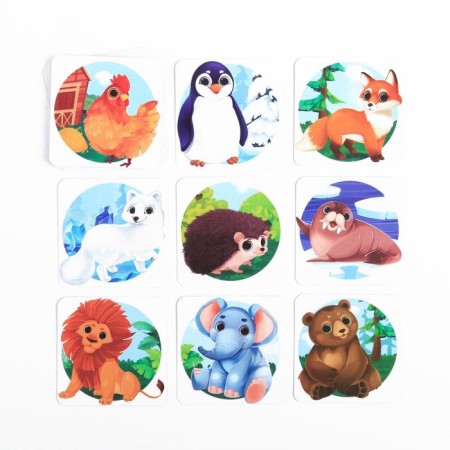 Настольная игра «Мемо. В мире животных», 28 карт, 3+-3