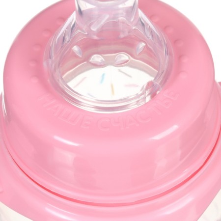 A bottle for feeding "Bunny, Donut", classic throat, 250ml., 0 months, cylinder, with handles-11