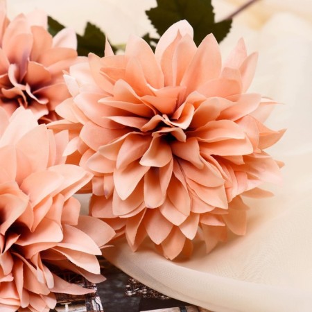 Artificial flowers "Garden Georgin" 9x60 cm, ash-pink-1