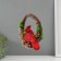 Souvenir Suspension "Red Bird on a wreath with cones" 7.5x20x20.5 cm