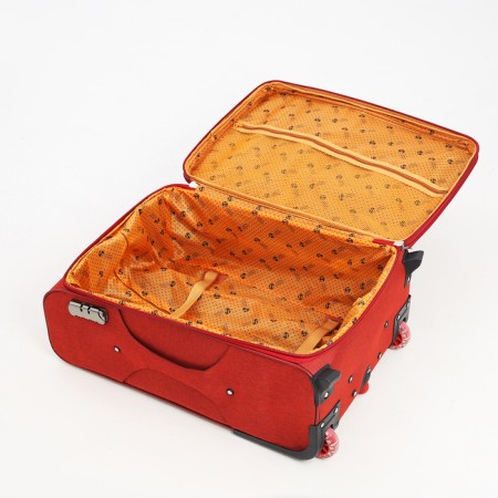 Small 24 suitcase "on lightning, code castle, with extension, burgundy color-8