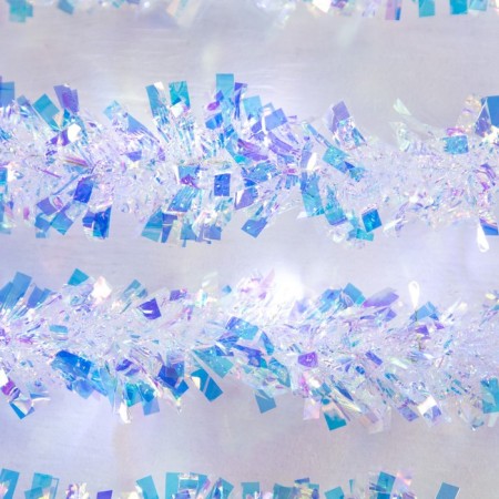 Girland "Mishura" 1 m Rosa, IP20, pearl thread, 22 LED, 6 layers, D = 5 cm, glow white, CR2032X2-2