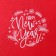 Plaid Ethel "Happy New Year" 150*130cm, col. red, pl. 160 g/m2, 100% p/e