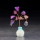 Souvenir "Wage tree. Amethyst", natural stone, 7 x 3 cm