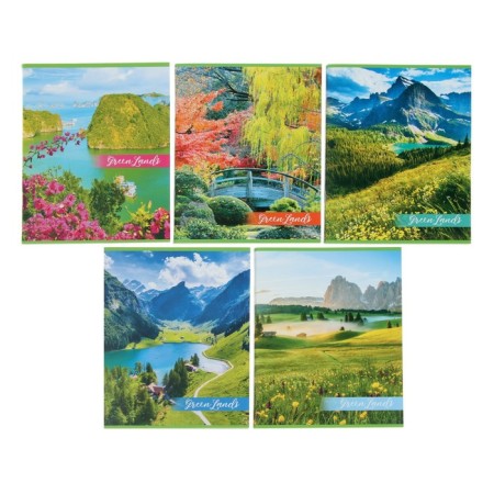 Notebook of 48 sheets in the Greenland cage, paper cover, type No. 2 (gray sheets), mix