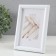 Photo frame Plastic "Mira" 10x15 cm, white (plastic screen)