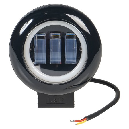 Farah LED round Airline Pro, Clear Light Border, 30W, 115x145x65, 12/24V-1