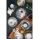 Plate porcelain dining shares "Star Night", D = 25 cm