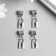 Bale with a suspension metal for creativity "locks" silver 2.2 cm