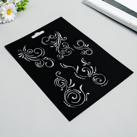 Plastic stencil "Pattern No. 5" 20x29cm-1
