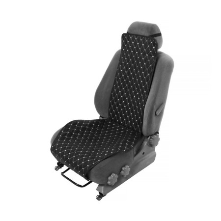 Nabbage in the front seat, velor-premium, size 55 x 130 cm, black, wide seat