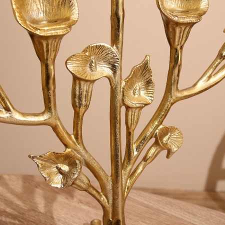 Summary for 5 candles "Flowers" aluminum 47x25x46 cm-4