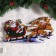 LED figure "Santa Claus in a sleigh" 45 × 24 cm, plastic, 220 V, glow of multi (RG/RB)
