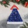 New Year's cap "Snow Eide Frame" 26x38 cm, blue
