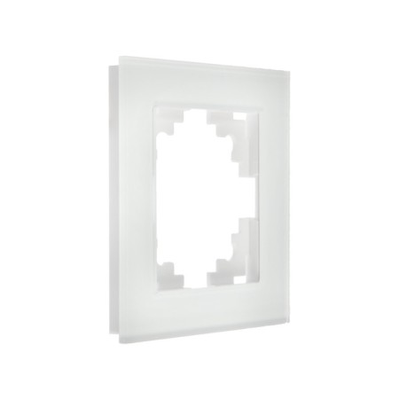 1-seater frame, glass, Stekker series Katrin, GFR00-7001-01, white-1