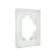 1-seater frame, glass, Stekker series Katrin, GFR00-7001-01, white
