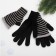 Female gloves, black color, size 18