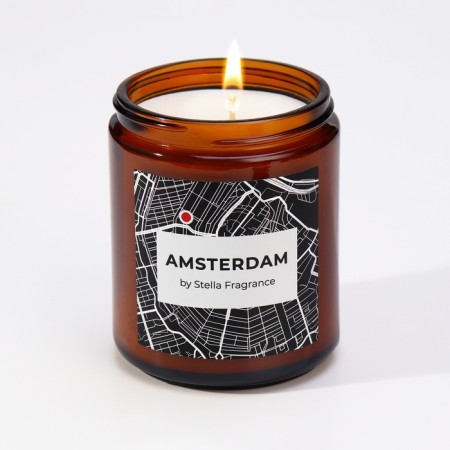 Aromatic candle in the bank "Amsterdam", pine, eucalyptus, 250 g-2