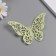 Stick Paper "Butterflies with leaves" matte green set 12 pcs 12 cm, 10 cm, 8 cm