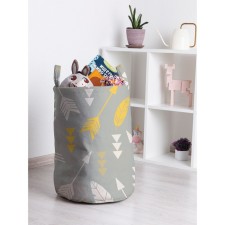 Корзина для игрушек «Косые стрелы с перьями, размер 35х50 см