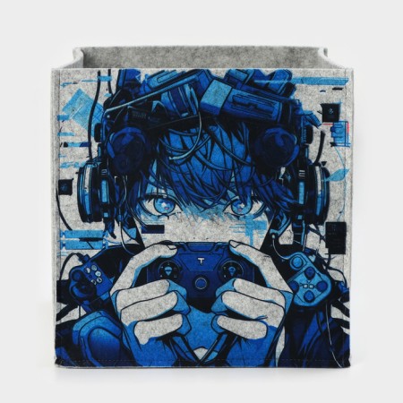 Anime organizer for storage, 30 × 30 × 30 cm, 24 l, gray-2