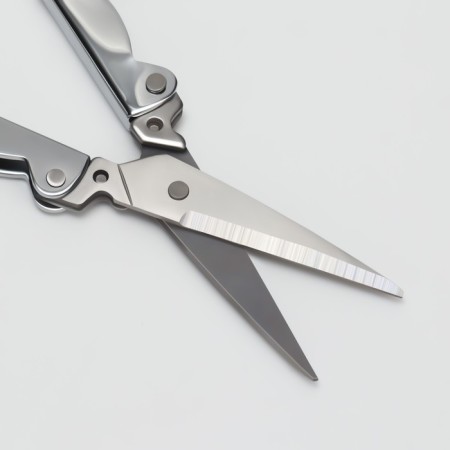 Scissors are manicure, folding, straight, 10.5 cm, silver color-2