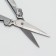 Scissors are manicure, folding, straight, 10.5 cm, silver color