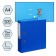 A4, 75 mm, Lamark, PVC, bilateral coverage, metal edging, pocket for a spine, collected, blue/blue