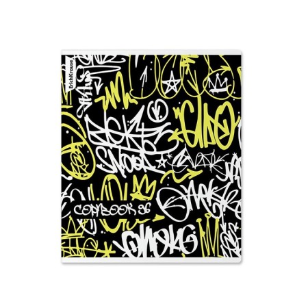 Notebook 96 sheets, cage, Erichkrause, Graffity mix-10
