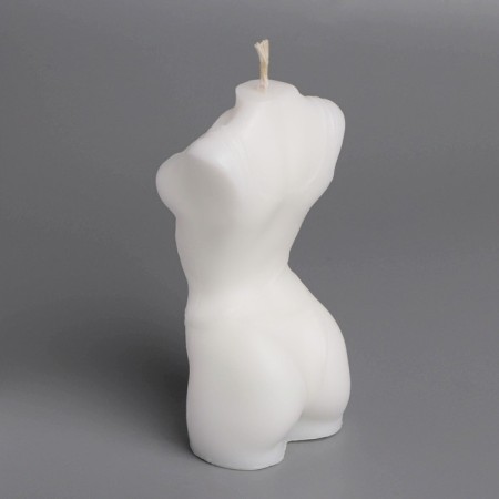Figure candle "Women's silhouette" in a T -shirt, 4,5x4x9.5 cm, white-3