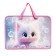 Folder with A4 handles, 340 x 245 x 45 mm, plastic, handle, ONICS PT-14 "cat anime"