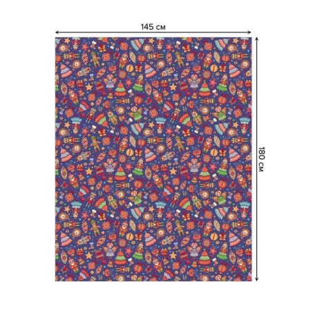Tables on the table "Retro toys", rectangular, oxford, size 145x180 cm-1