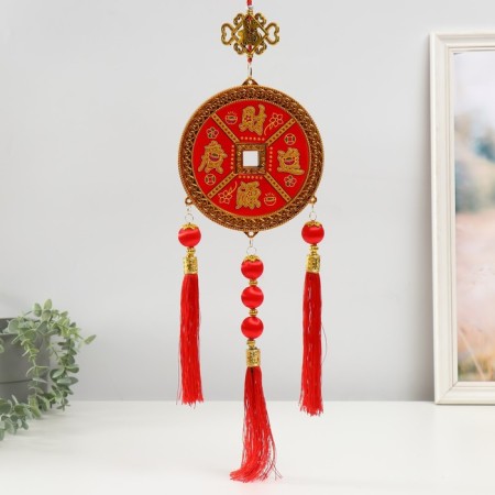 Plastic suspension, textiles "well -being" mix 17x68 cm